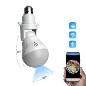 Caméra Ampoule WiFi 360° HD