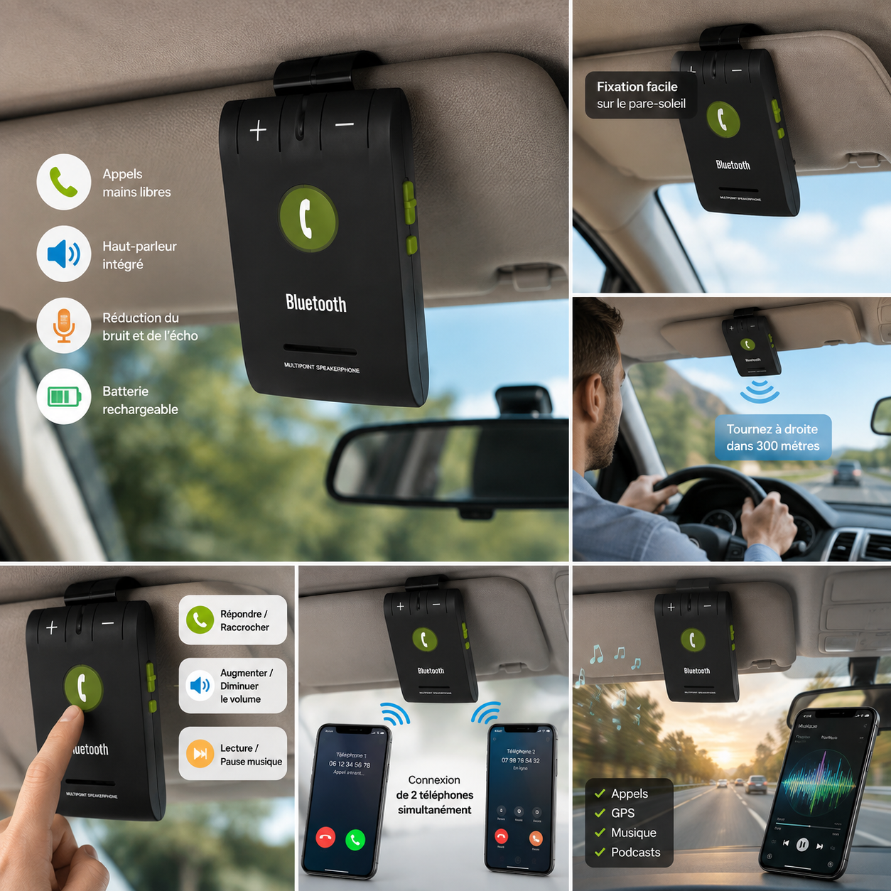 Kit Main Libre Bluetooth 6E Kit Main Libre Bluetooth 6E