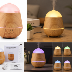 Diffuseur d'Arôme LED AJ19209 – Effet Bois