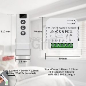 Module de rideau intelligent WiFi - Tuya Domotique