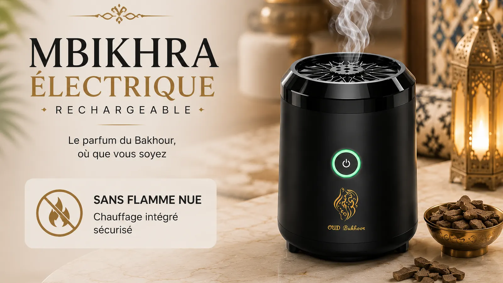 Mbikhra électrique sans flamme nue