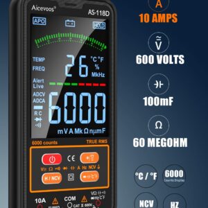 Multimètre Numérique Intelligent Aicevoos AS-118D