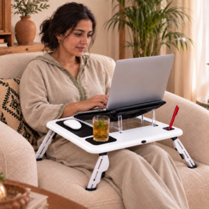 Table pliante pour PC avec ventilateur de refroidissement
