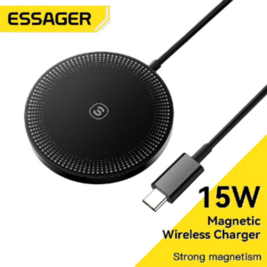 Chargeur Magnétique Sans Fil Essager 15W – Recharge Rapide Type-C pour iPhone