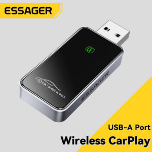 Adaptateur CarPlay Sans Fil Essager – Convertisseur CarPlay Filaire vers Wireless pour iPhone
